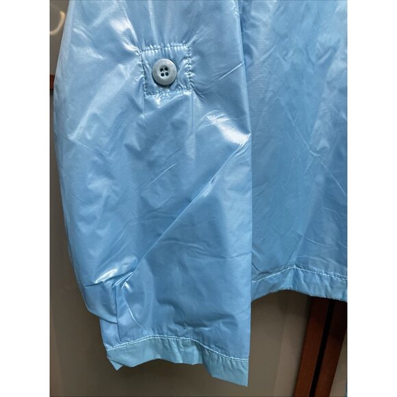 STUSSY GIRLS Y2K Women’s Blue Nylon Windbreaker Jacket Full Zip Up Size S NWT - Picture 6 of 12